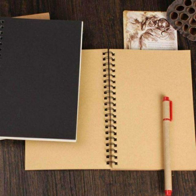 BUKU SKETSA SKETCHBOOK SKETCHBOOK A5 BROWN SKETCH BOOK / BUKU GAMBAR / BUKU SKETSA MURAH Sketbook a5-3