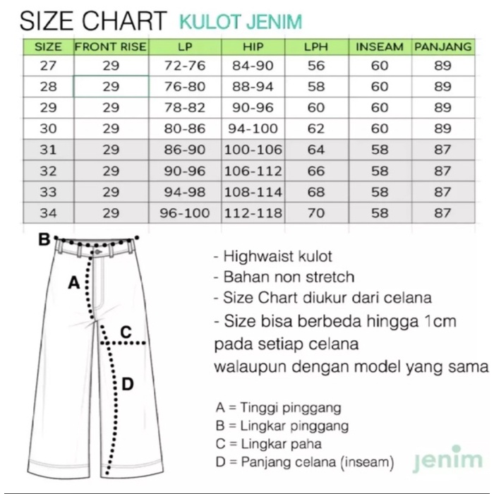 Jeans Kulot Rawis Terbaru / Kulot Rawis Keren / Celana Panjang Wanita Terbaru / Celana Panjang Wanita Dewasa Paling Baru / Jeans Kulot Rawis Bahan Tebal Berkualitas / Jeans Kekinian / Celana Panjang Wanita High Waist Kulot Rawis / Jeans High waist Terbar