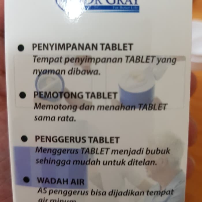 Pemotong dan penggerus tablet DR GRAY penghancur obat - PCB