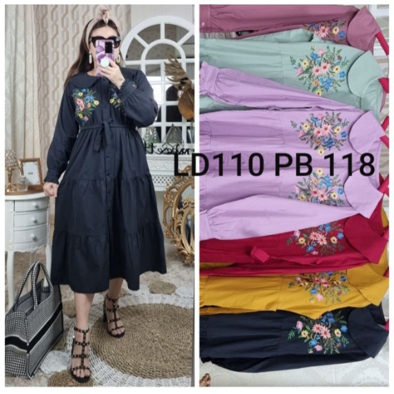 MidiDress katun MeiJie Wang