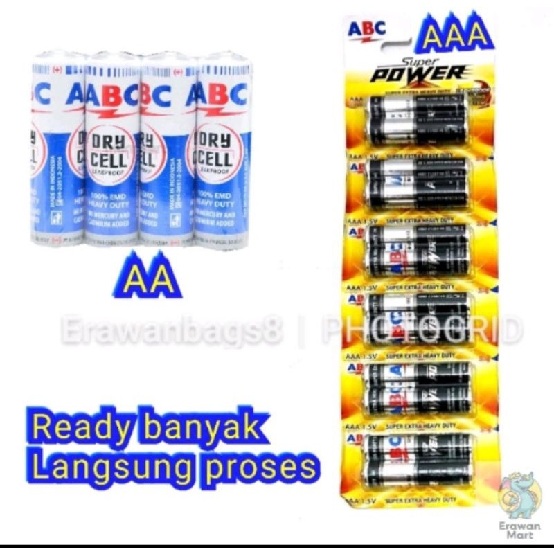 ABC BATERAI AA ISI 4 DAN AAA ISI 2ALKHALINE