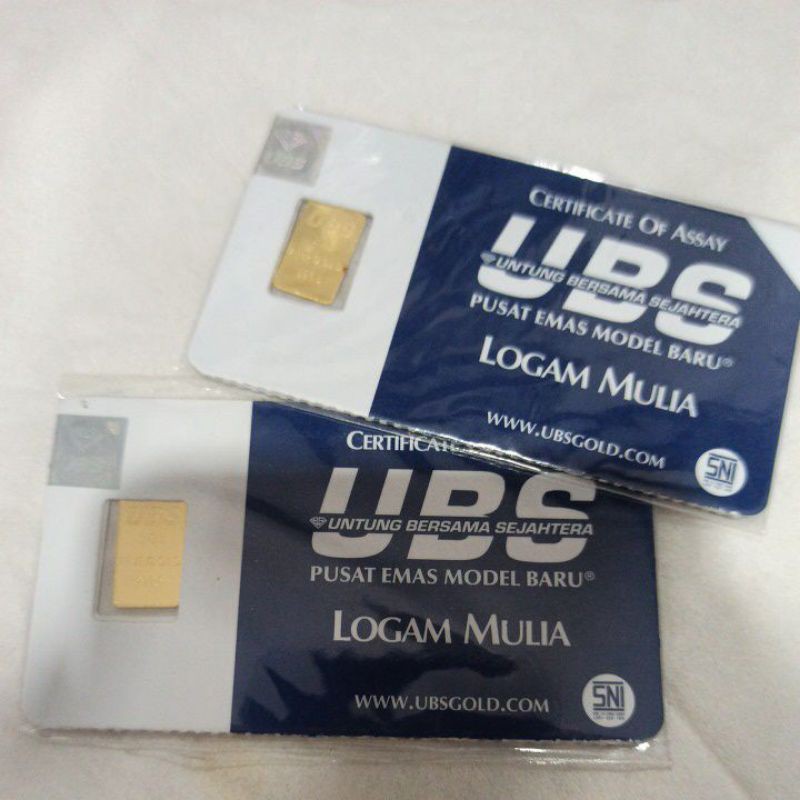 Aksesoris EMAs Logam mulia ubs 1gram