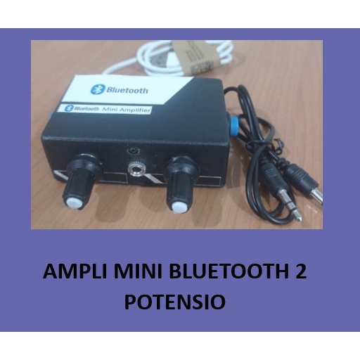 Bisa COD Amplifier Bluetooth stereo 2 potensio | 5V gratis kabel AUX Ampli Mini