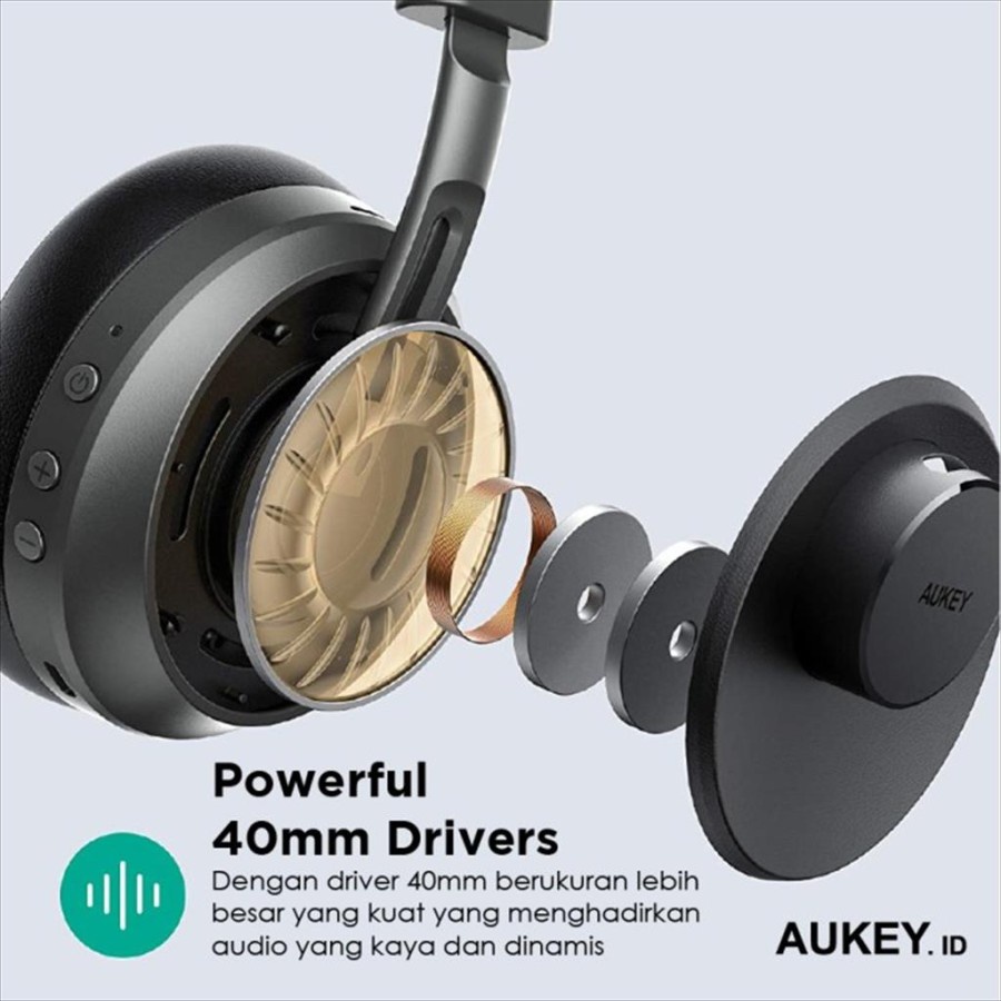 Headphone Aukey EP-B52 Wireless Headphone Bluetooth 5.0 - 500932