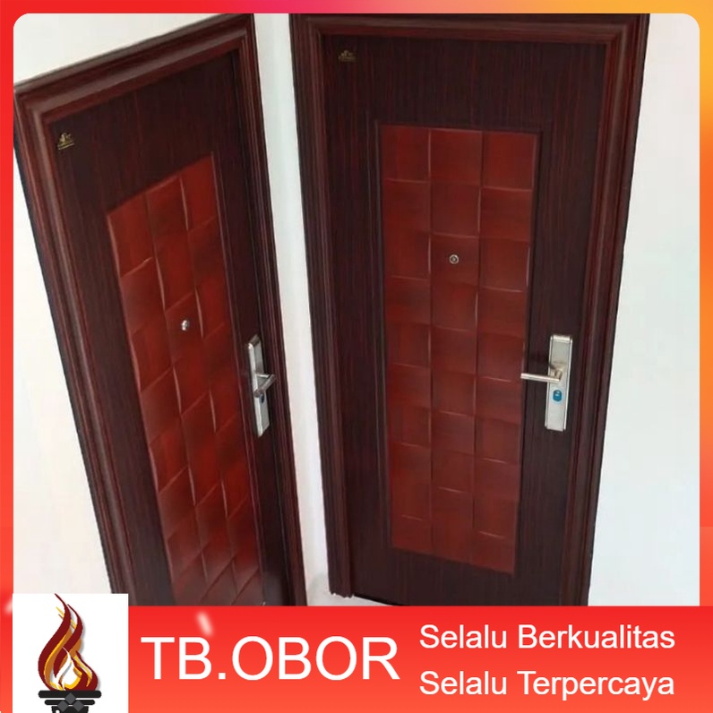 Pintu Kamar Tidur Utama Multifungsi Premium Minimalis Motif Urat Kayu Original Single Door Daun Tung