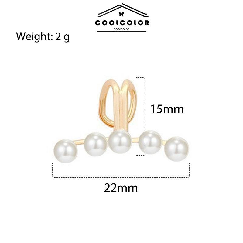COD✨1PCS Klip Telinga berbentuk U Mutiara High-end Tanpa Desain Niche Sederhana Wanita Tindik- cl