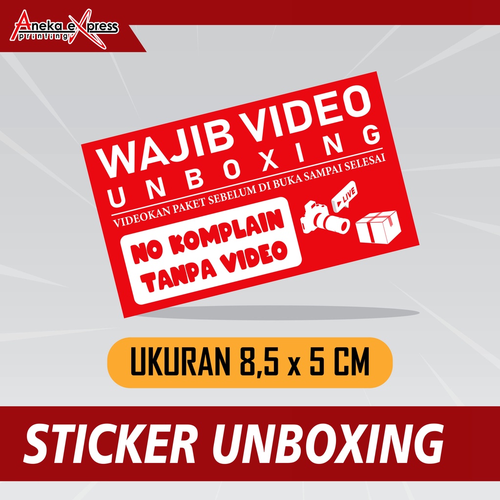 

Sticker Wajib Video Unboxing Murah | Stiker Pecah Belah Kemasan Olshop | Label Pengiriman Awas Pecah