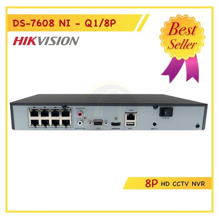 NVR Hikvision 8 Channel POE DS-7608NI-Q2/8P Suport H.265