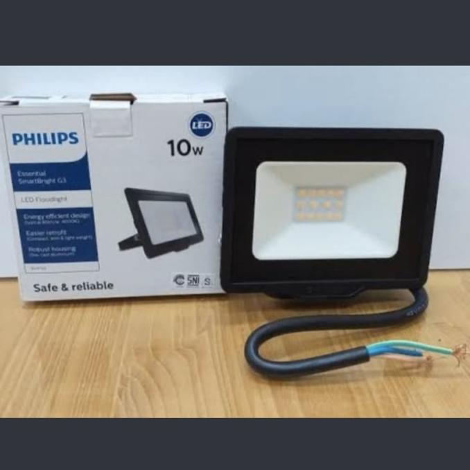 FLOOD LIGHT PHILIPS LED SOROT BVP131 10W LAMPU SOROT PHILIPS 10 WATT