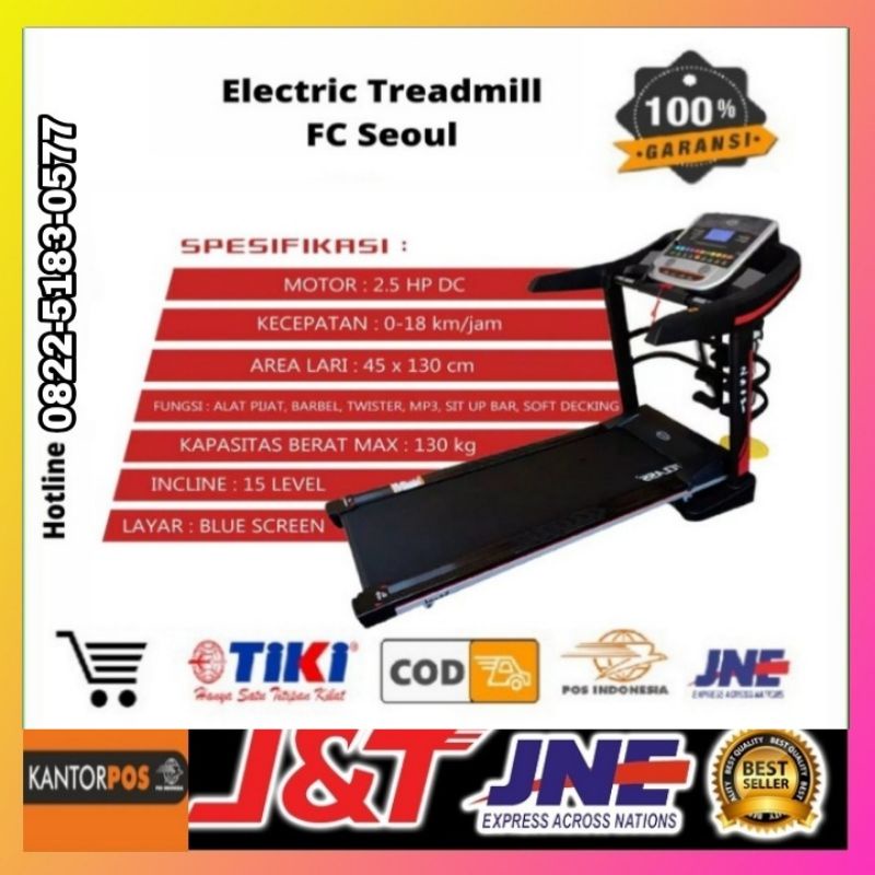 treadmill elektrik-fitclass fc seoul(original)treadmil-tredmill-treadmil elektrik-alat olahraga lari