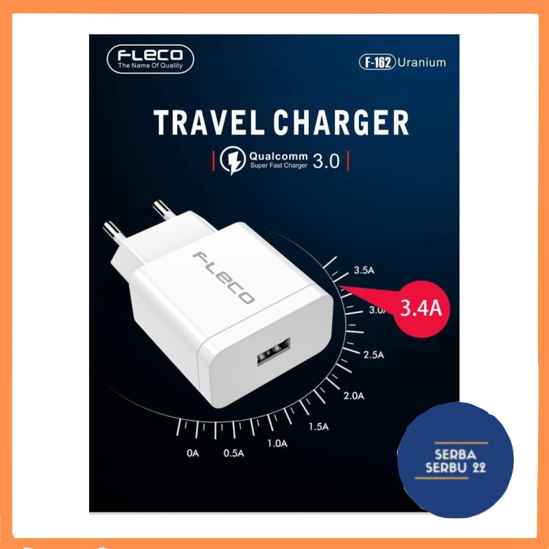 Charger adaptor Fleco f-162 Qualcomm 3A [SS]