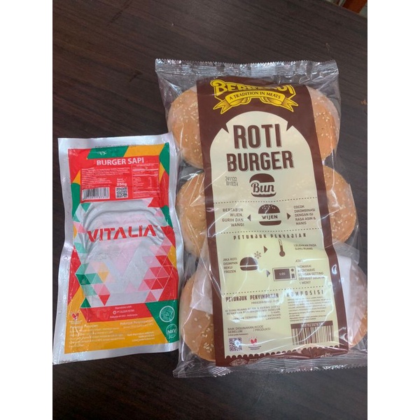 

Paket Burger wijen beef Bernardi isi 6pcs