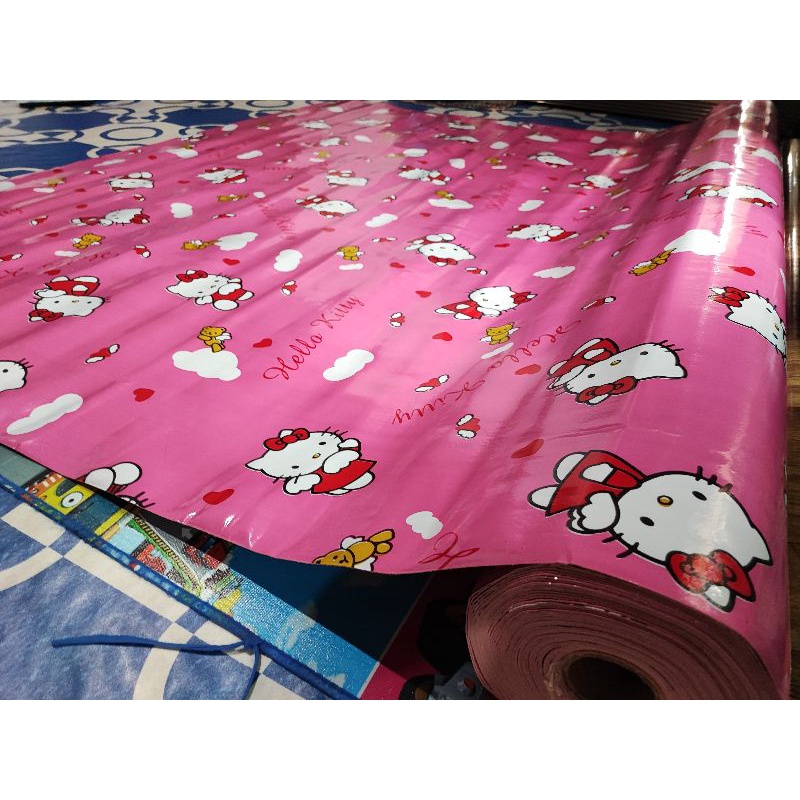 KARPET LANTAI TIKAR LANTAI MOTIF VINYL BERLAPIS BUSA/SPON EMPUK MERK KOREA LEBAR 200CM  @(50CM X 200