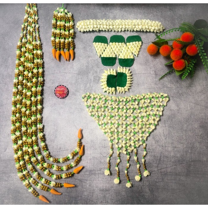 Bunga Pengantin Palsu - Melati Imitasi Pengantin Sunda Mutiara Tumpuk