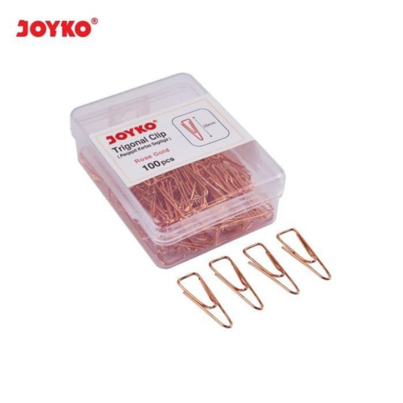 

trigonal penjepit kertas no ; 3 RG joyko 1 bok isi 100 pc