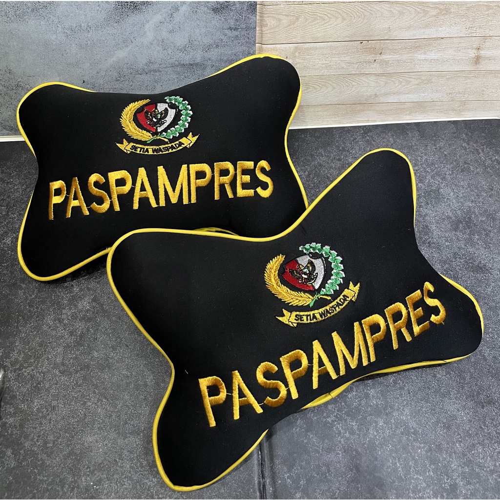 Bantal Mobil Paspampres Hitam - Bantal Mobil - Bantal Kepala Paspampres