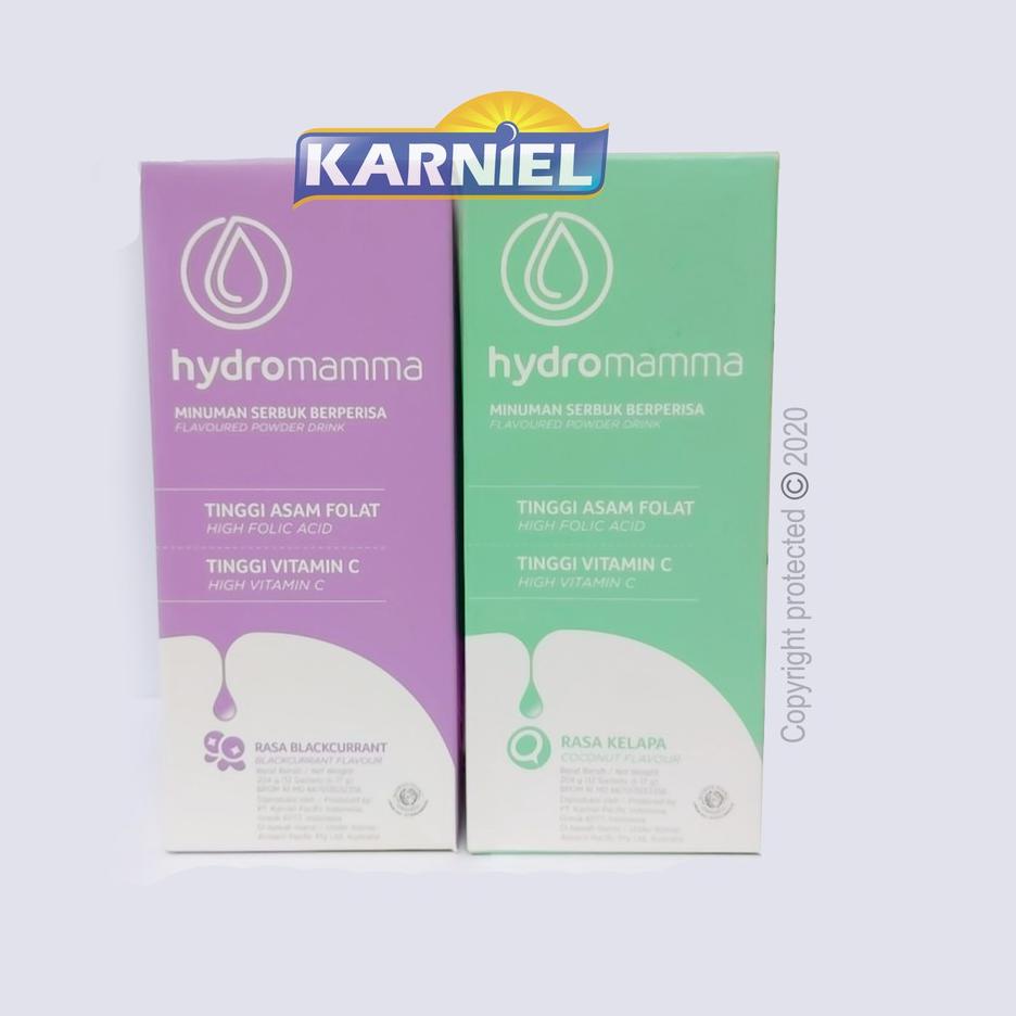 ▲ 2 BOX Hydromamma COCONUT BLACKCURRANT Asam Folat Vit C Hydromama Hydro Mamma Mama Hamil Promil ASI