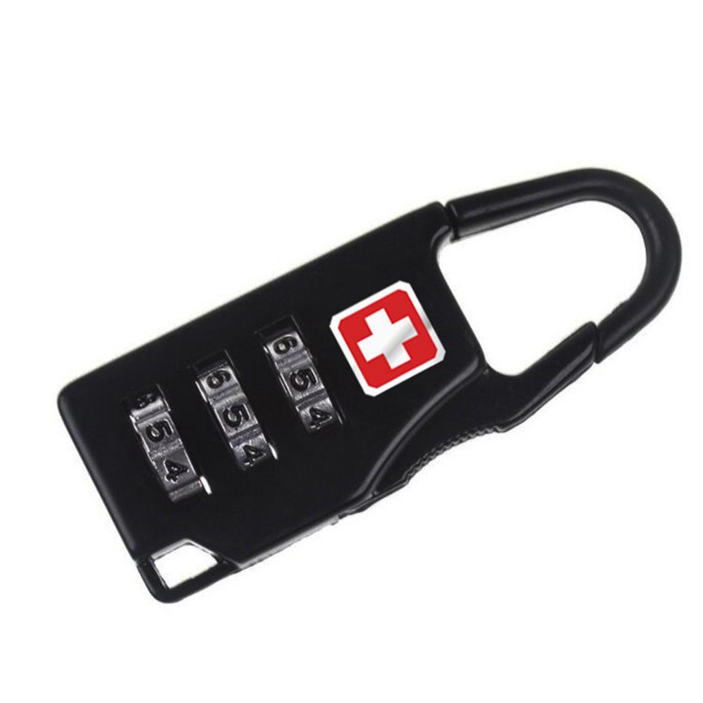 Gembok Swiss Password Code Lock Kunci Koper Kombinasi Angka Travel Bag