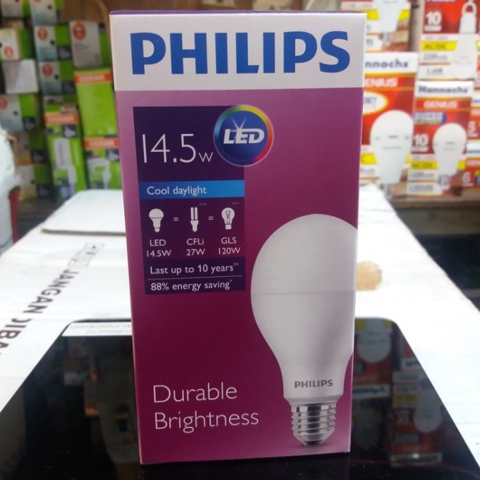 Philips Led Bulb 14.5Watt Putih / Kuning