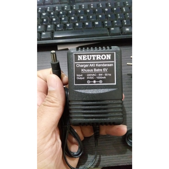 Charger Cas Adaptor 6V untuk mobil aki mainan kendaraan