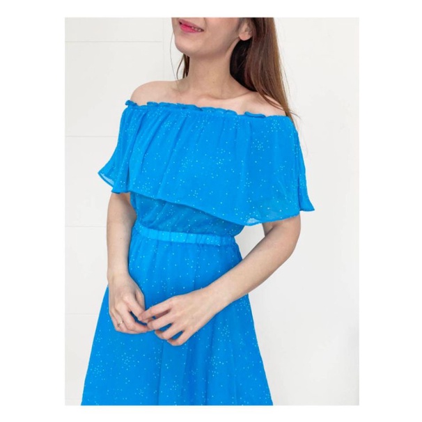 A new day turquoise cold shoulder dress