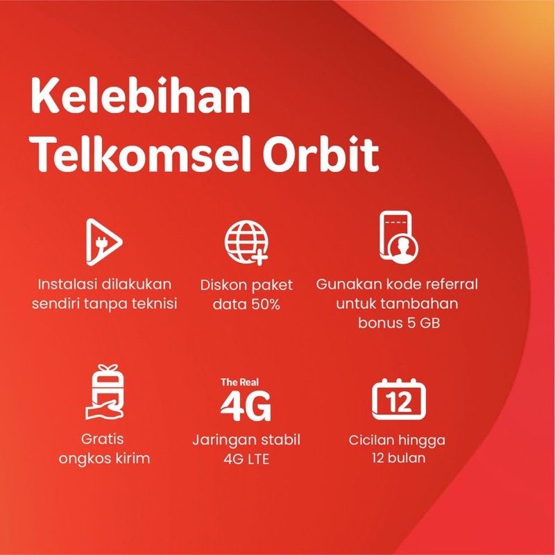 Telkomsel Modem Mifi Orbit Pro HKM281 WiFi 4GLTE High Speed free 150GB Garansi Resmi