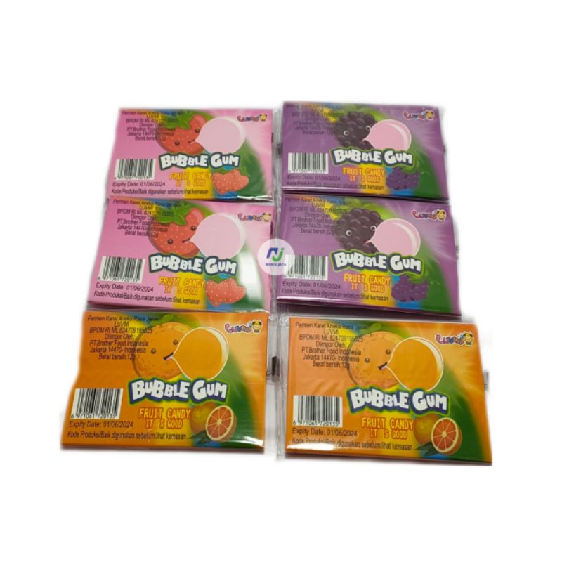 Bubblegum Fruit Candy isi 30 pcs