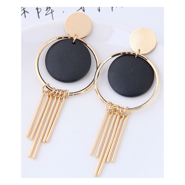 LRC Anting Tusuk Vintage Tassel Decorated Earrings