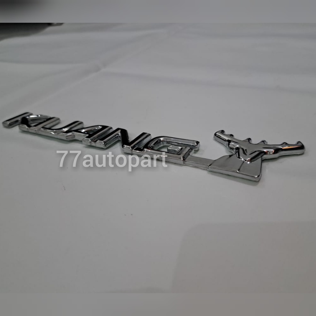 emblem logo mobil tulisan kijang kepala chrome untuk kijang kapsul belakang