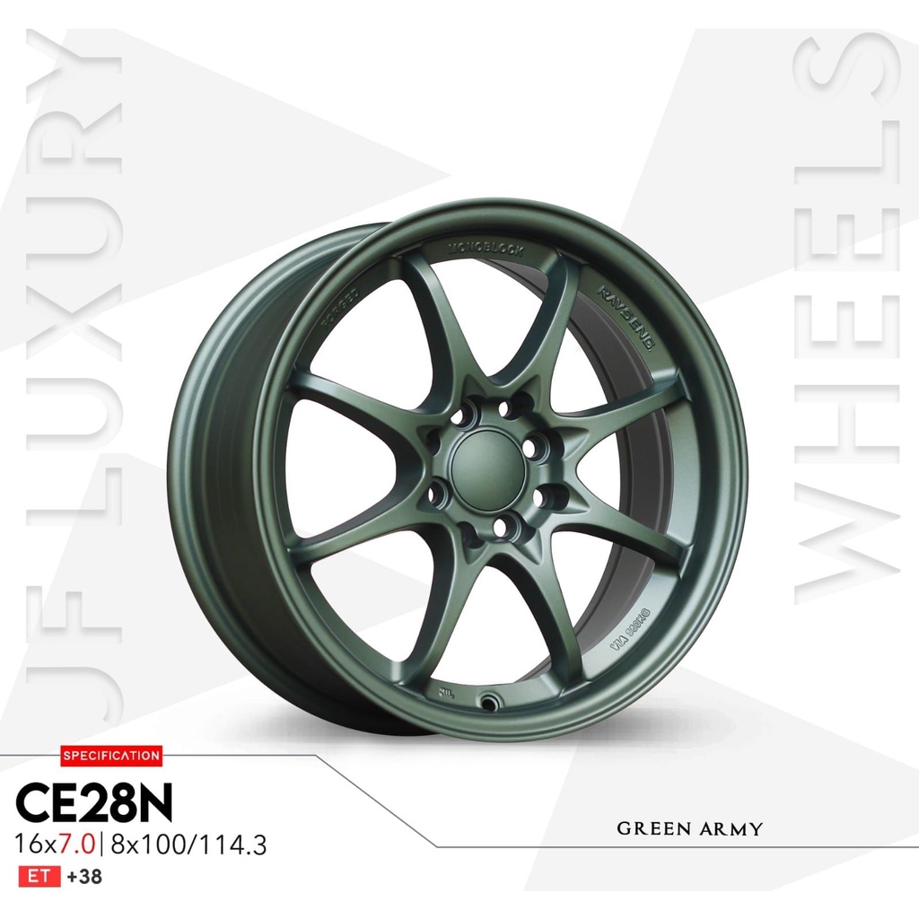 Velg Mobil Ring 16 CE28N GREEN ARMY 8H 100/114,3 ET.38