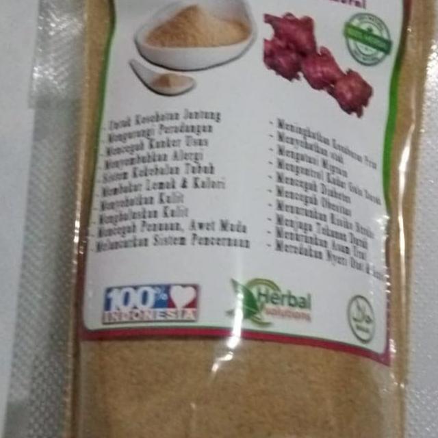 

Jahe Merah Bubuk Murni tanpa gula 100gr