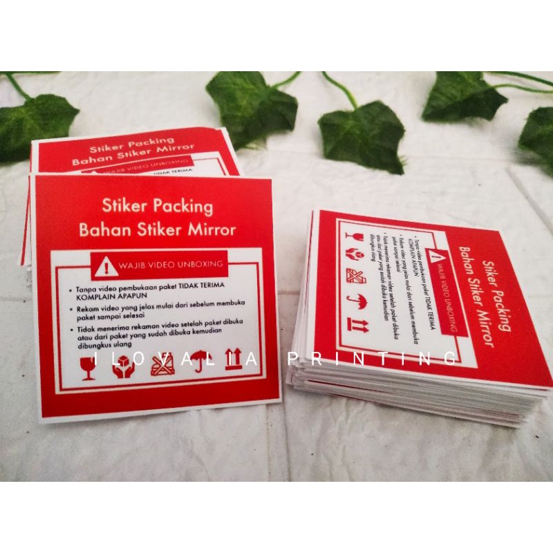 

STIKER PACKING
