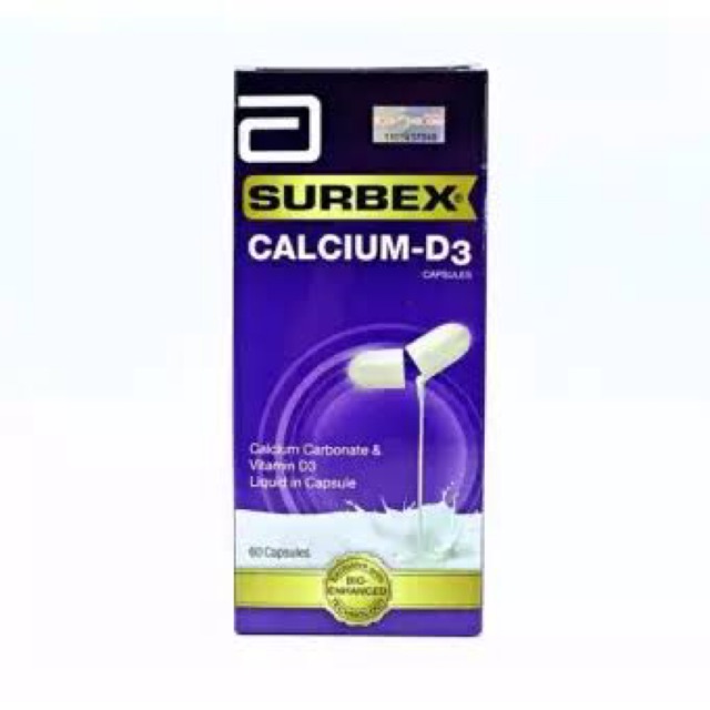 ABBOTT SURBEX CALCIUM-D3 60'S