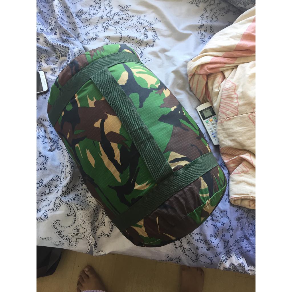 Sleeping Bag Camo Kantong Tidur Kepompong Camouflage Waterproof Loreng Tentara Shopee Indonesia