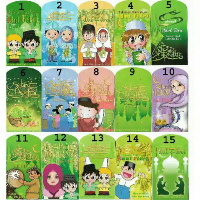 

Amplop Lebaran Idul Fitri / Angpao Karakter Kartun Anak
