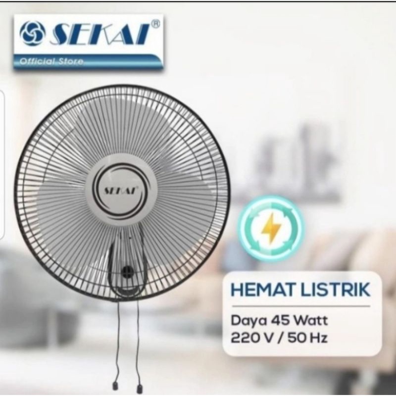 Sekai Kipas Dinding WFN 1626 - Kipas Angin Dinding 16 inch