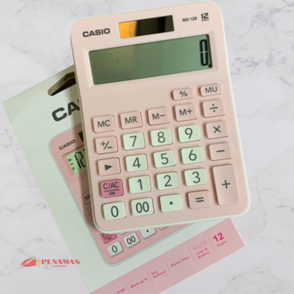 

[PENAMAS] CALCULATOR CASIO MX-12B / Kalkulator Toko Dagang / Kalkulator Warna / Kalkulator 12 digit / Original Kalkulator Casio