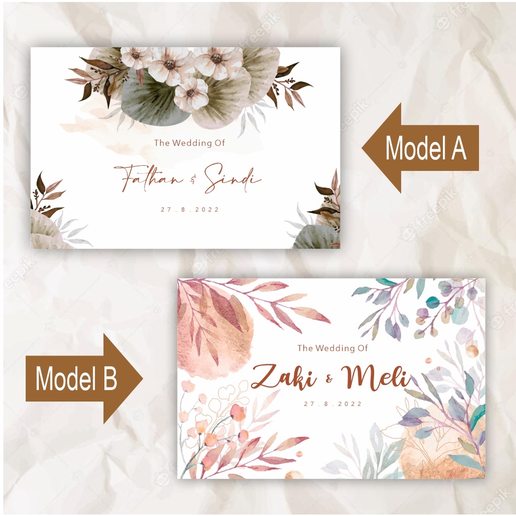 Buku Tamu Pernikahan/ Buku Tamu Custom / Wedding Guest Book / Wedding Book TERMURAH