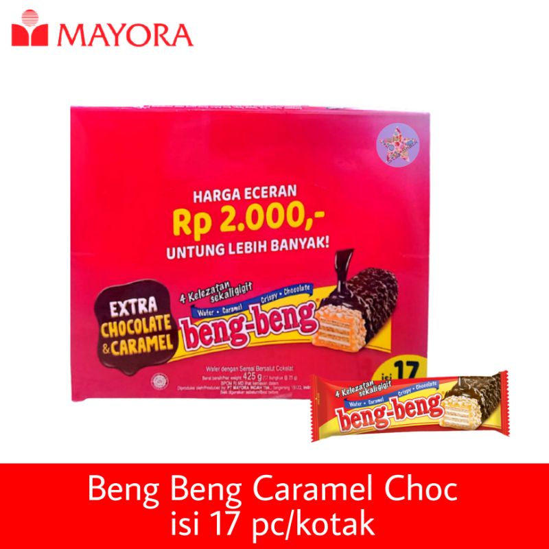 

Beng Beng caramel choc isi 17 pc/kotak