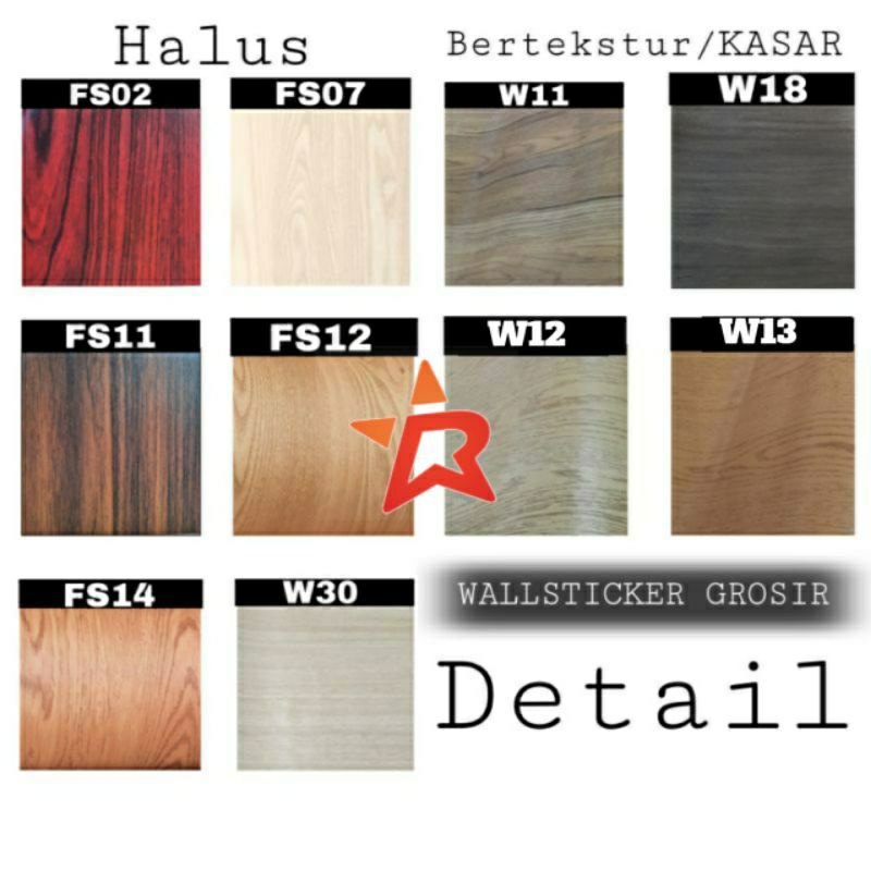 TERMURAH  WALLPAPER STICKER DINDING MOTIF SERAT KAYU 3D PREMIUM