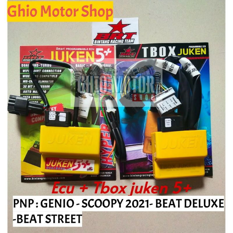 Ecu Juken 5+Tbox BRT Genio/Beat Deluxe /Beat New /Beqt street New /Scoopy 2021-2022 Ecu juken brt 5+ tbox beat deluxe