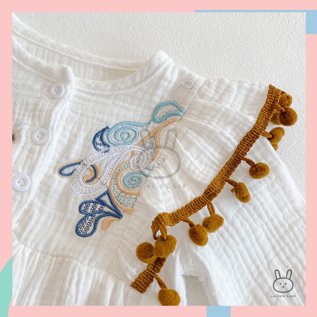 Baju Romper Anak Bayi Perempuan Model Korea / Baby Girl Romper-3