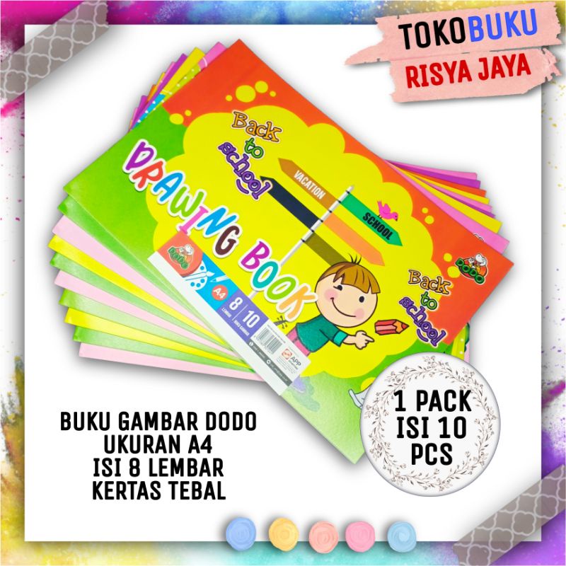 

(1 PACK = 10 PCS) Buku Gambar Dodo Ukuran A4