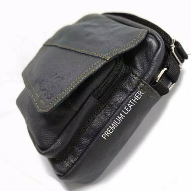 PROMO Tas Selempang Pria Kulit Asli Untuk menyimpang HP Dompet dan Keperluan sehari hari