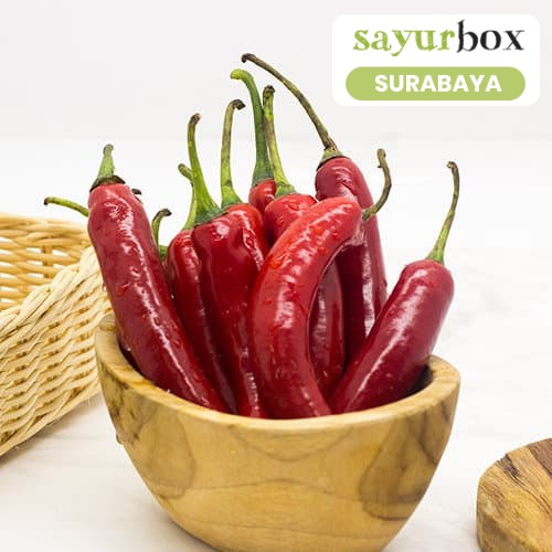 

Sayurbox Cabai Merah Besar Conventional 250 gram (Sayurbox) - SURABAYA