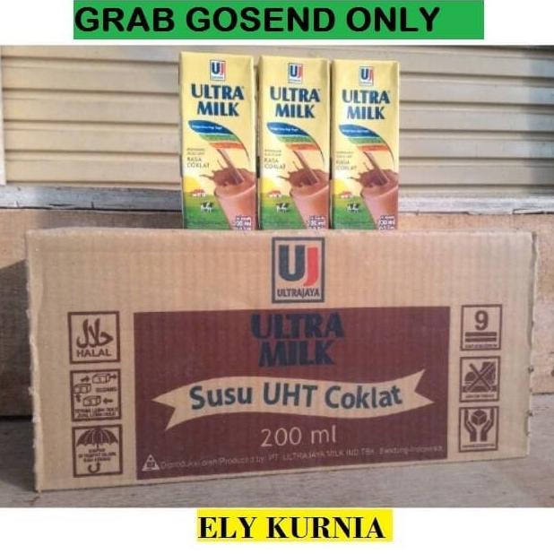 

BISA COD Susu UHT Ultra Rasa Coklat 200 ML 1 Karton