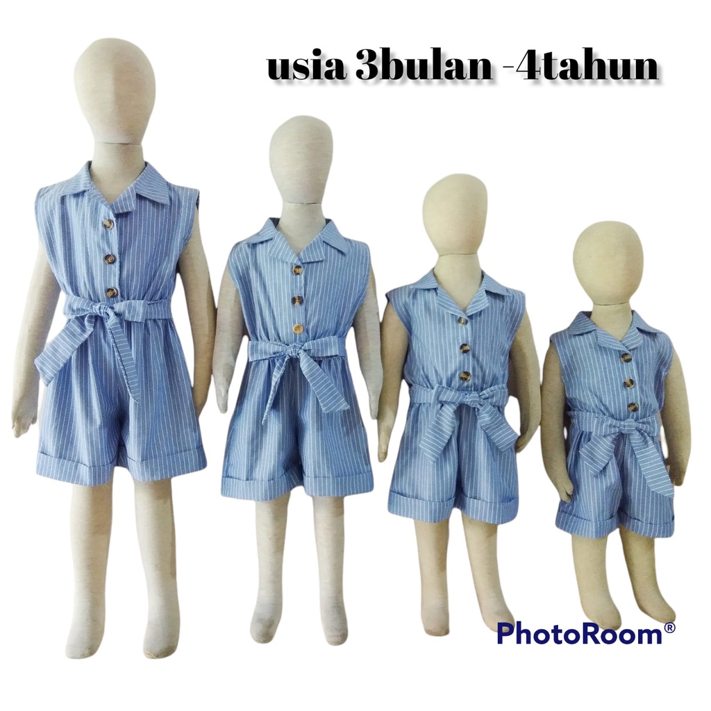 SETELAN ANAK PEREMPUAN/JUMPSUIT/BAJU KODOK/SALUR/ UNTUK UISA 3 BULAN- 4 TAHUN