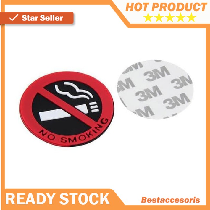 Distributor Sticker No Smoking Stiker Rokok Mobil Rumah Kantor Garansi Original