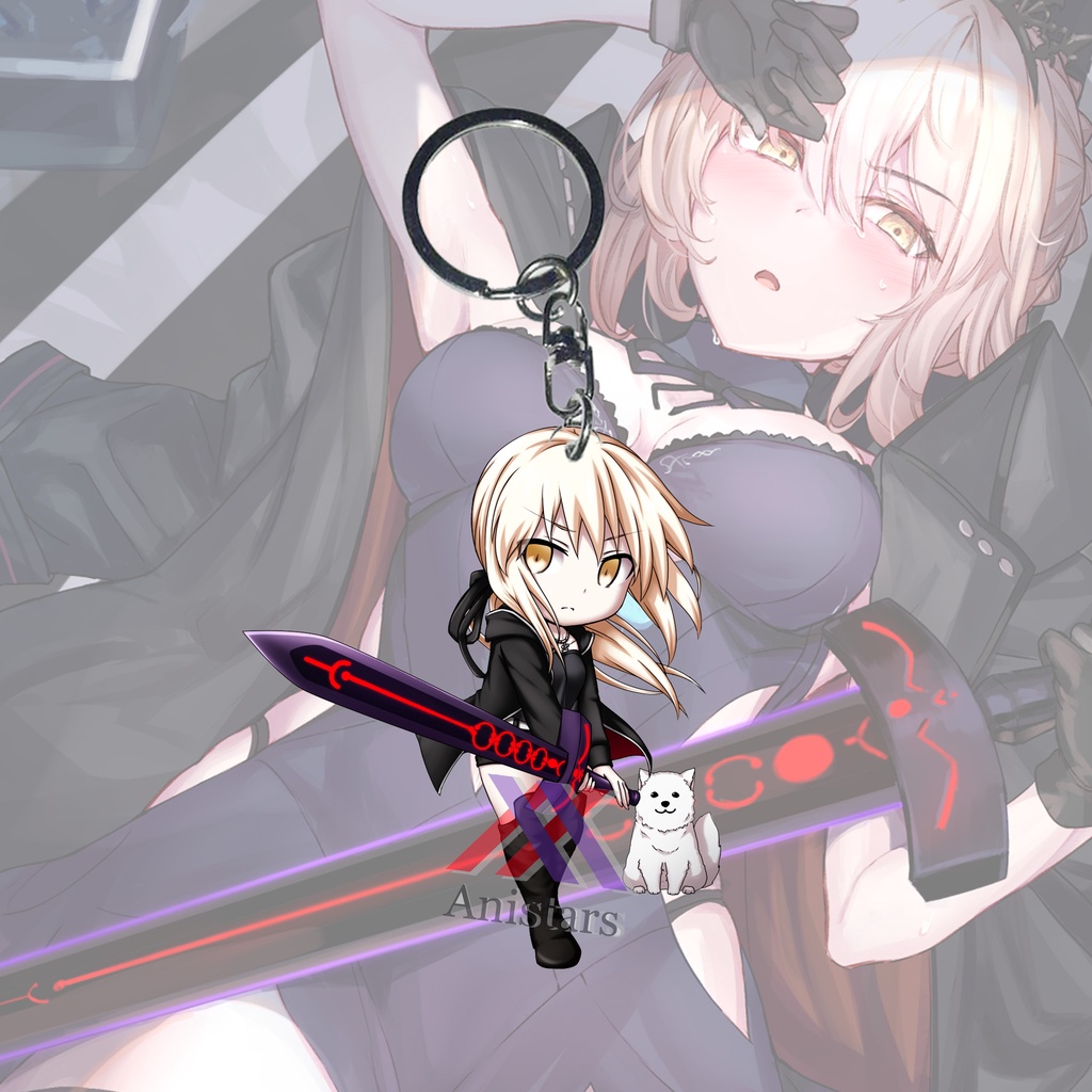 Gantungan kunci Fate Grand Order Saber Alter - Ganci - Game - Anime