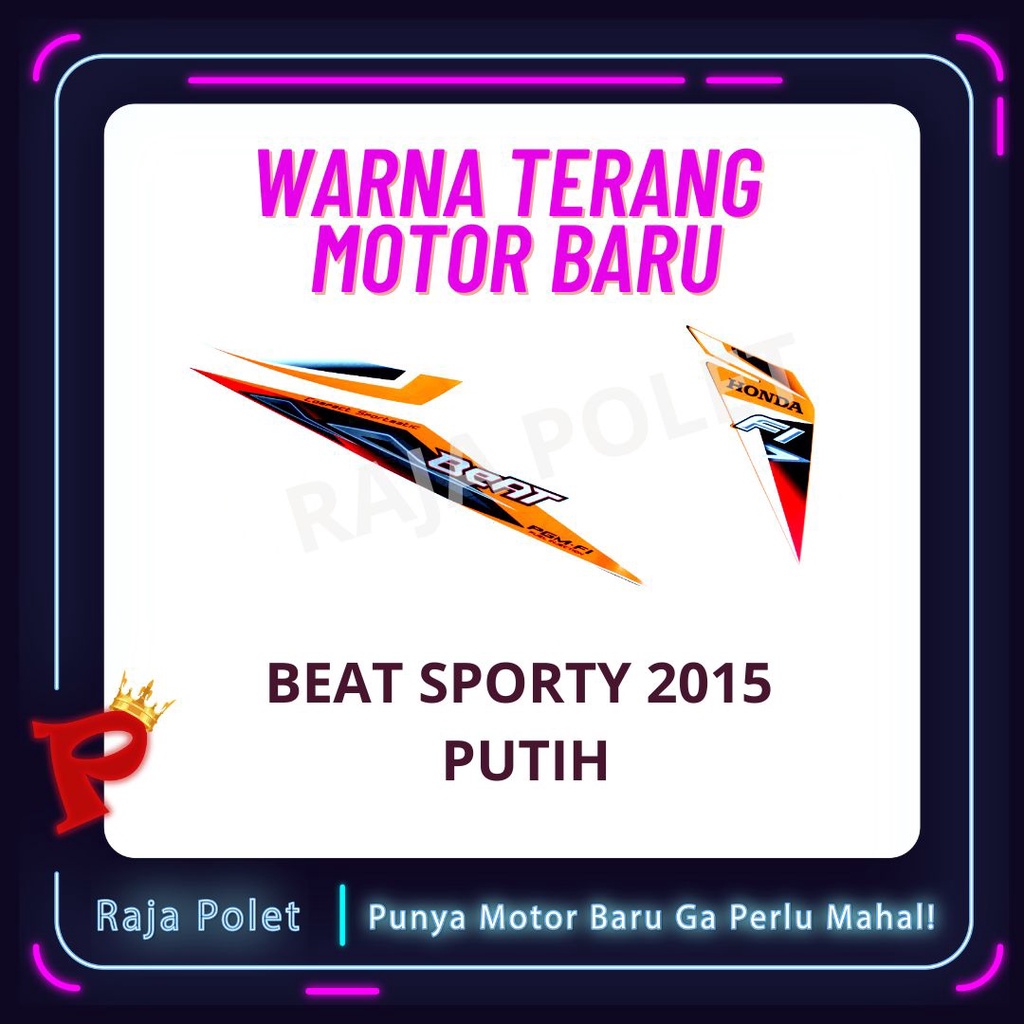 STRIPING MOTOR BEAT 2015 STIKER BEAT SPORTY 2015 STRIPING BEAT SPORTY